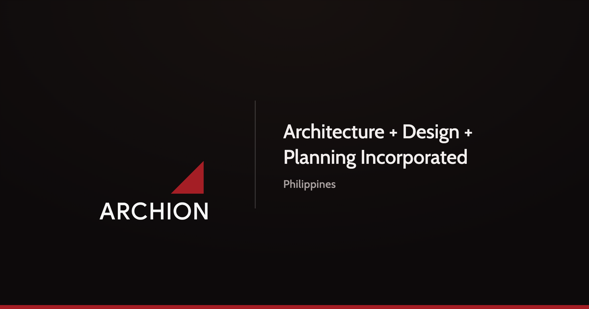 Archion — Architecture + Design + Planning Incorporated